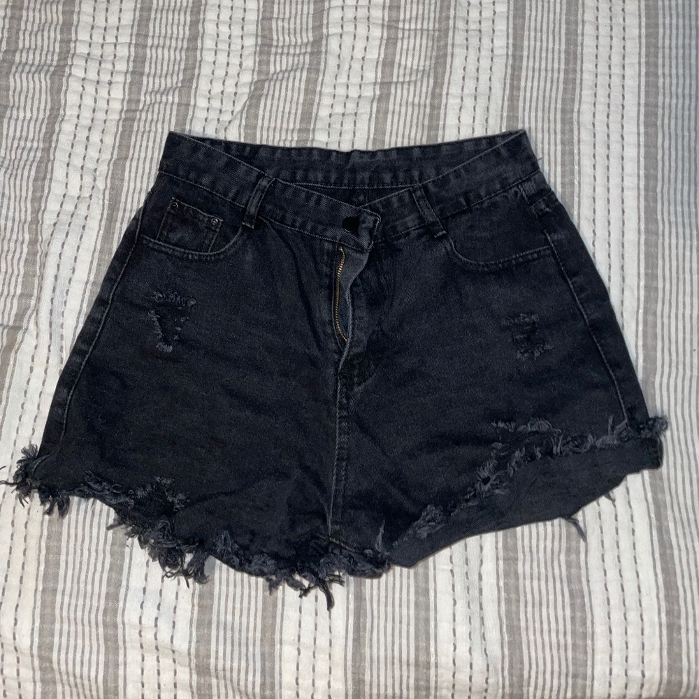 Ripped Jean Shorts